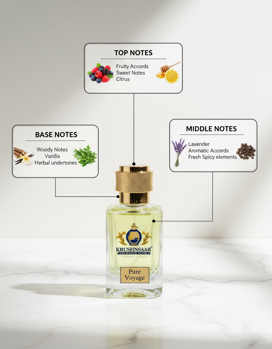 Pure Voyage – 60 ML Unisex Fresh Perfume India | Krushnasaar