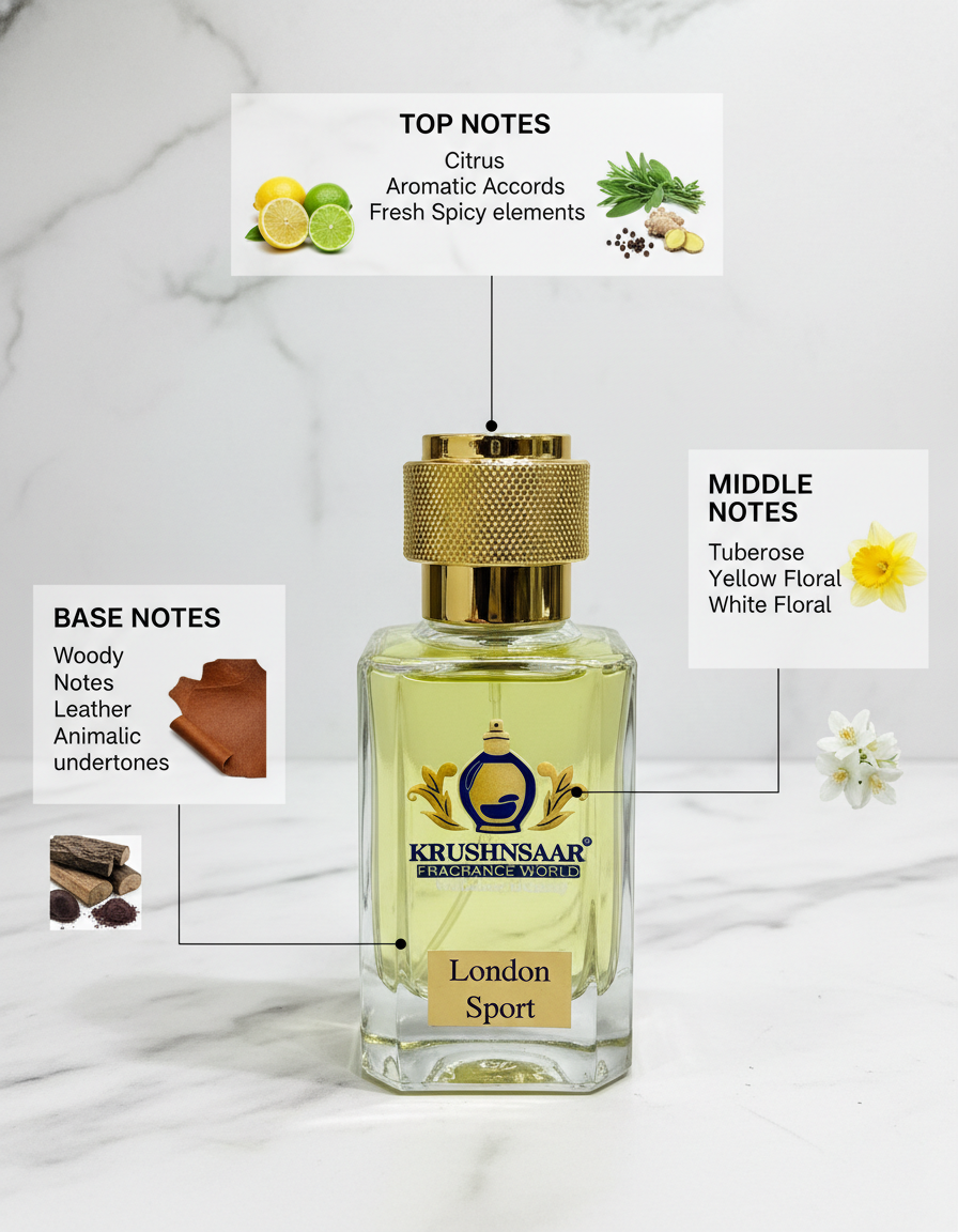 London Sport – 60 ML Fresh Sport Perfume for Men | Krushnasaar