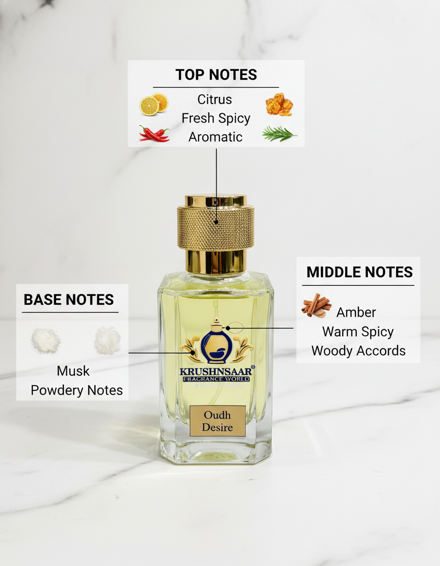 Oudh Desire – 60 ML Luxury Oud Perfume | Krushnasaar India